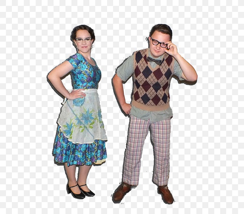 Costume 1950s Sock Hop Fashion Nerd, PNG, 720x720px, Costume, Clothing, Costume Party, Dress, Fashion Download Free