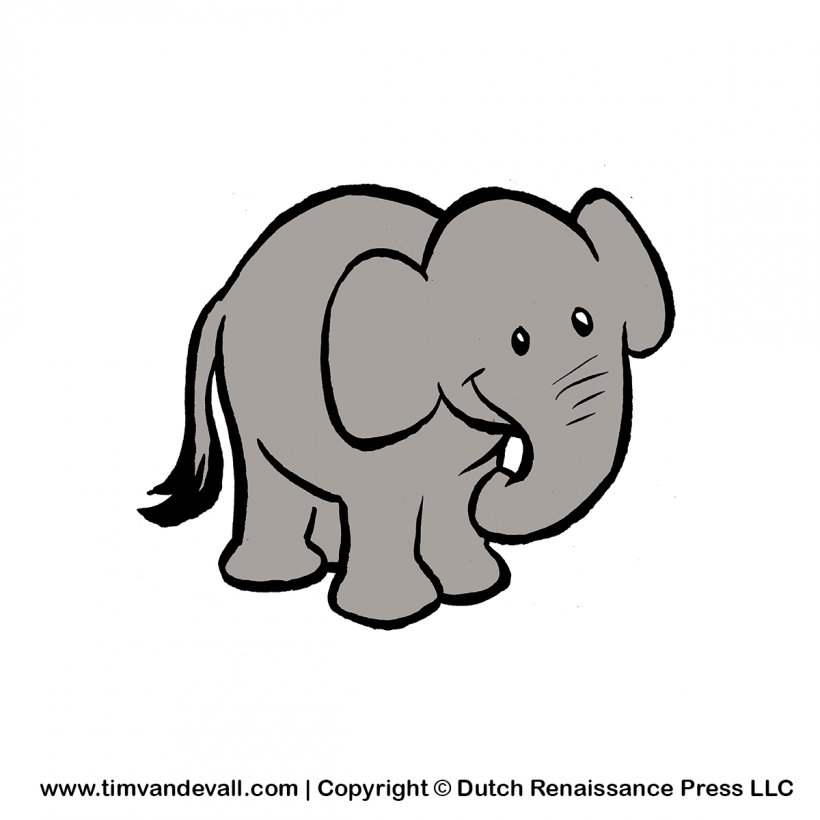 Elephant Drawing Clip Art, PNG, 1200x1200px, Elephant, African Elephant, Animal Figure, Area, Black And White Download Free