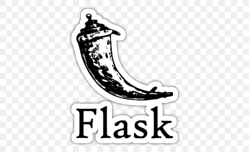 Flask Python Web Framework Representational State Transfer Software Framework, PNG, 500x500px, Flask, Application Programming Interface, Black And White, Brand, Django Download Free