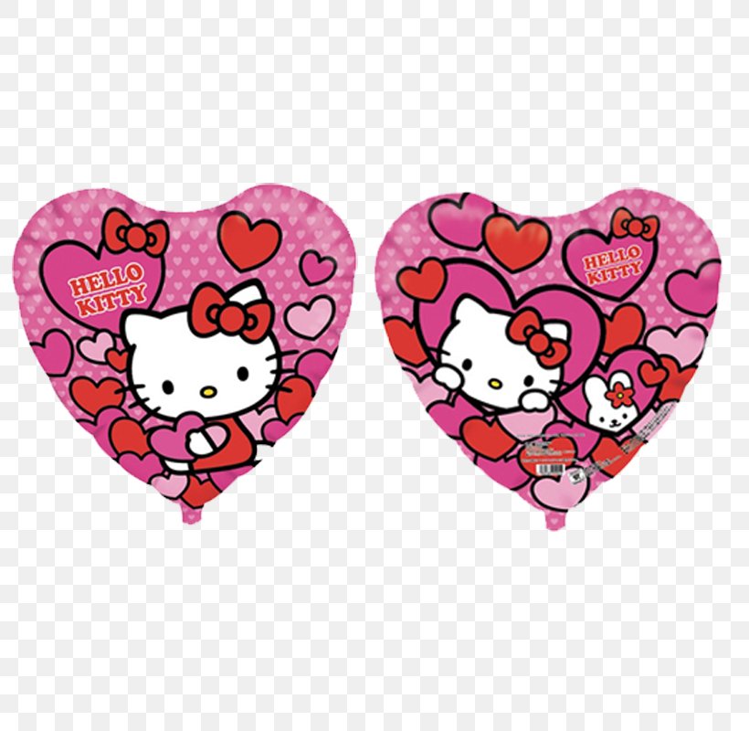 Hello Kitty Paper Play Heart Character Pink M, PNG, 800x800px, Hello Kitty, Balloon, Bopet, Character, Dvd Download Free