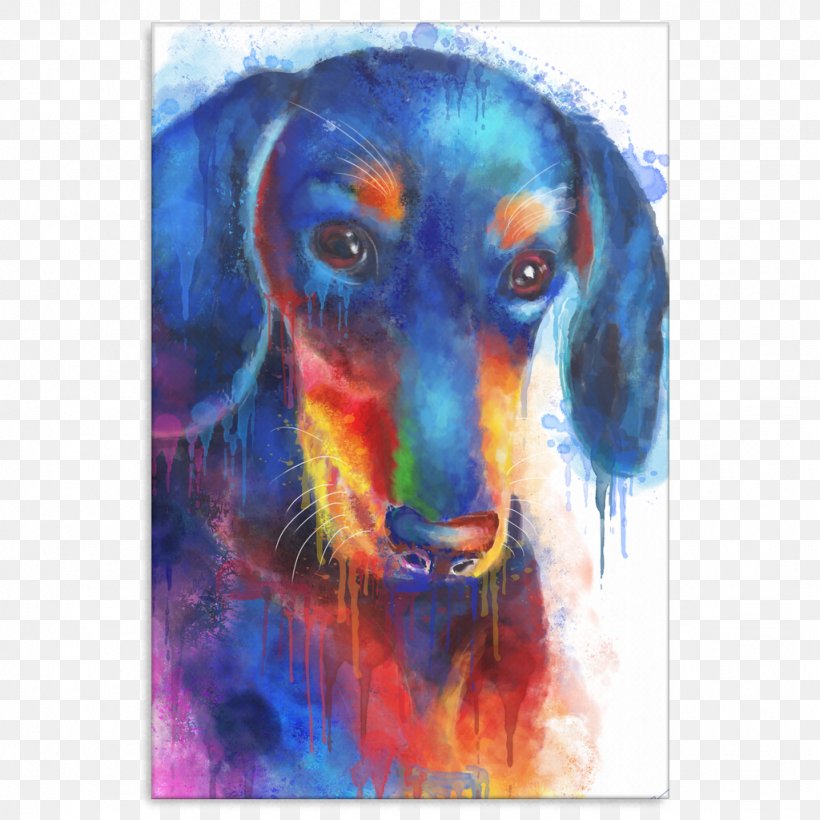 Dog Breed Dachshund Puppy Painting Acrylic Paint, PNG, 1024x1024px, Dog Breed, Acrylic Paint, Acrylic Resin, Breed, Carnivoran Download Free