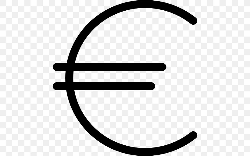 Euro Sign Currency Symbol Dollar Sign, PNG, 512x512px, Euro Sign, Activity Tracker, Black And White, Currency, Currency Symbol Download Free