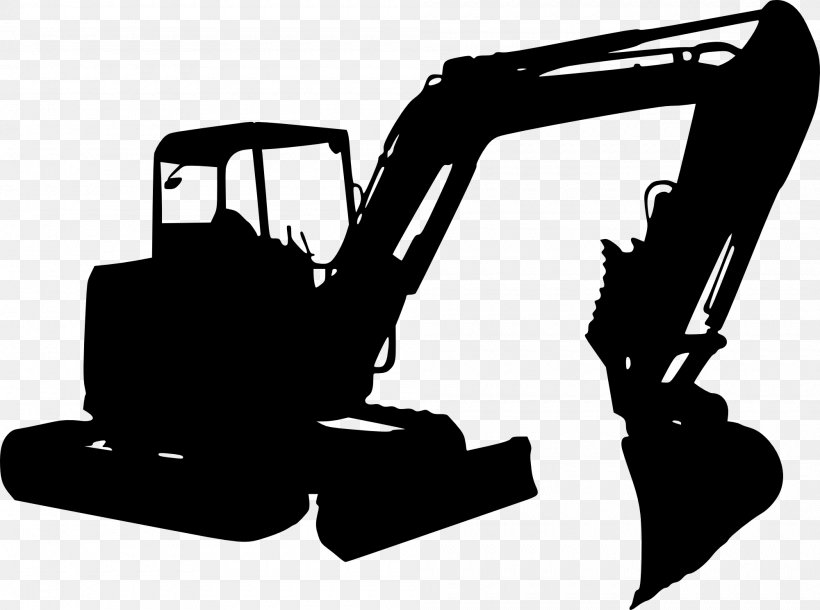 Silhouette Photography Excavator Black And White, PNG, 2000x1490px, Silhouette, Black, Black And White, Brand, Bulldozer Download Free