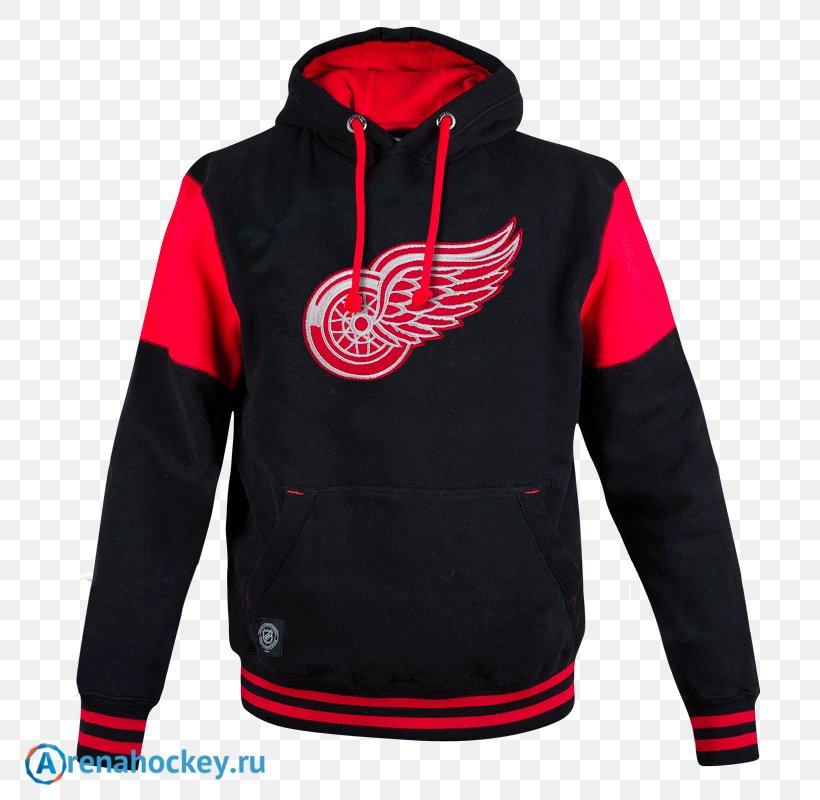 Hoodie Detroit Red Wings Толстовка National Hockey League Ice Hockey, PNG, 800x800px, Hoodie, Bauer Hockey, Ccm Hockey, Detroit Red Wings, Hood Download Free