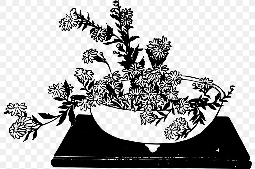 Borders And Frames Clip Art, PNG, 800x544px, Borders And Frames, Black And White, Decorative Arts, Floral Design, Flower Download Free