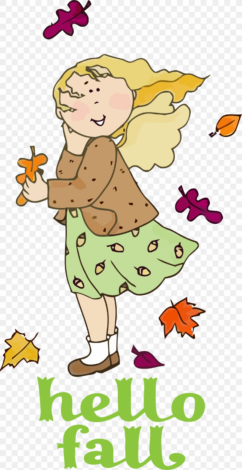 Hello Fall Fall Autumn, PNG, 1550x3000px, Hello Fall, Abstract Art, Autumn, Cartoon, Drawing Download Free