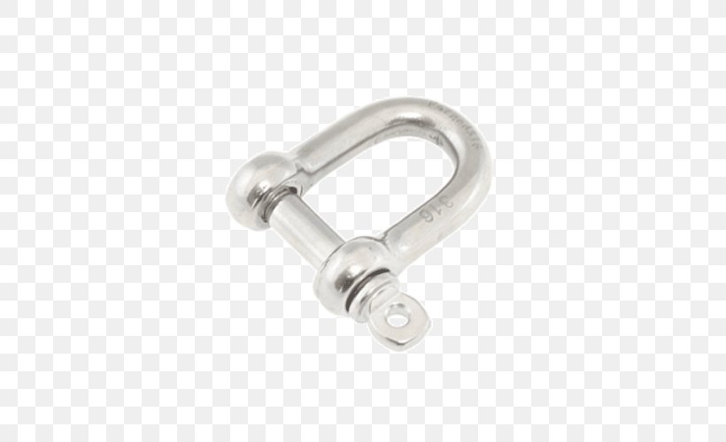 Shackle Marine Grade Stainless Stainless Steel Metal, PNG, 500x500px, Shackle, Body Jewellery, Body Jewelry, Forging, Galvanization Download Free