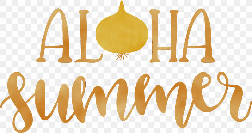 Logo Font Yellow Line Meter, PNG, 2999x1594px, Aloha Summer, Geometry, Line, Logo, Mathematics Download Free
