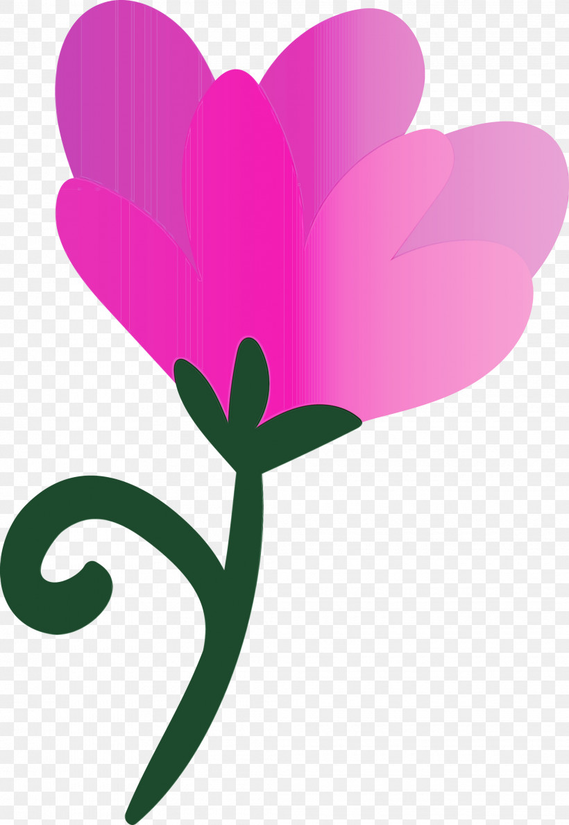 Plant Stem Petal Leaf Pink M Flower, PNG, 2070x3000px, Watercolor, Biology, Flower, Leaf, Love My Life Download Free