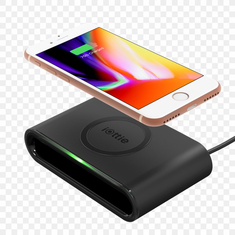 Battery Charger IPhone X IPhone 8 Plus Qi Inductive Charging, PNG, 1500x1500px, Battery Charger, Ac Adapter, Android, Communication Device, Electronic Device Download Free
