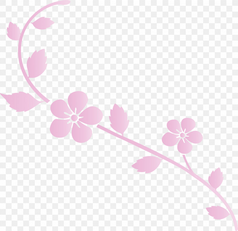 Cherry Blossom, PNG, 3000x2915px, Flower Frame, Blossom, Branch, Cherry Blossom, Decoration Frame Download Free