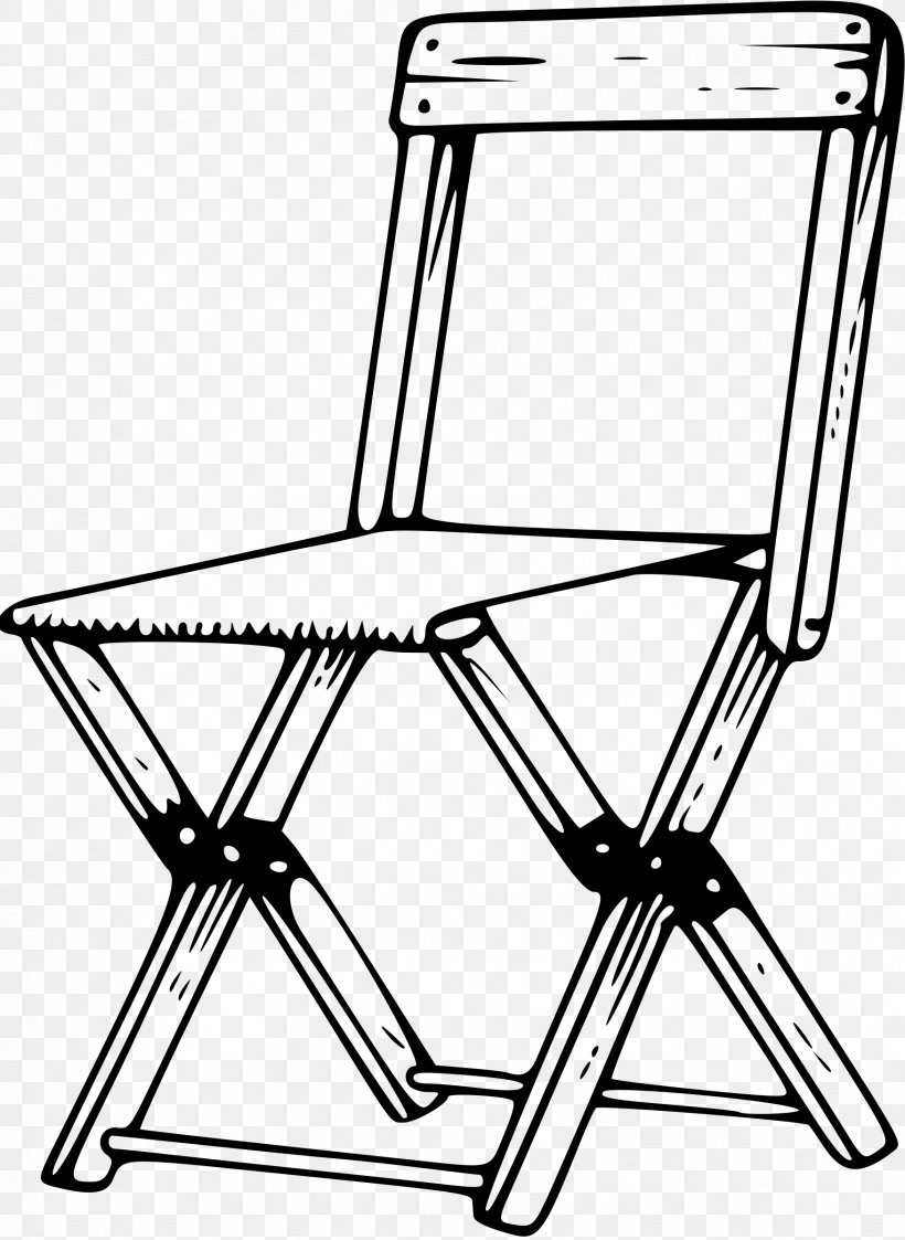 Folding Chair Camping Clip Art, PNG, 1752x2400px, Chair, Area, Black And White, Camping, Folding Chair Download Free