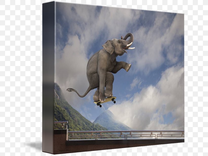 Asian Elephant Canvas Gallery Wrap Art, PNG, 650x614px, Asian Elephant, Art, Art Museum, Asia, Canvas Download Free
