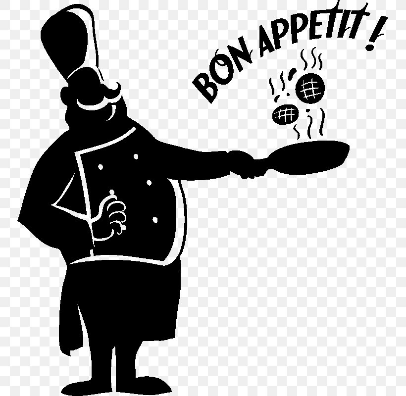 Sticker Bon Appétit Clip Art, PNG, 800x800px, Sticker, Appetite, Art, Black, Black And White Download Free