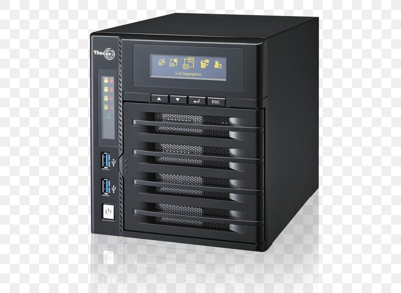 Network Storage Systems Thecus Intel Atom Hard Drives Computer Data Storage, PNG, 600x600px, Network Storage Systems, Backup, Computer, Computer Case, Computer Component Download Free