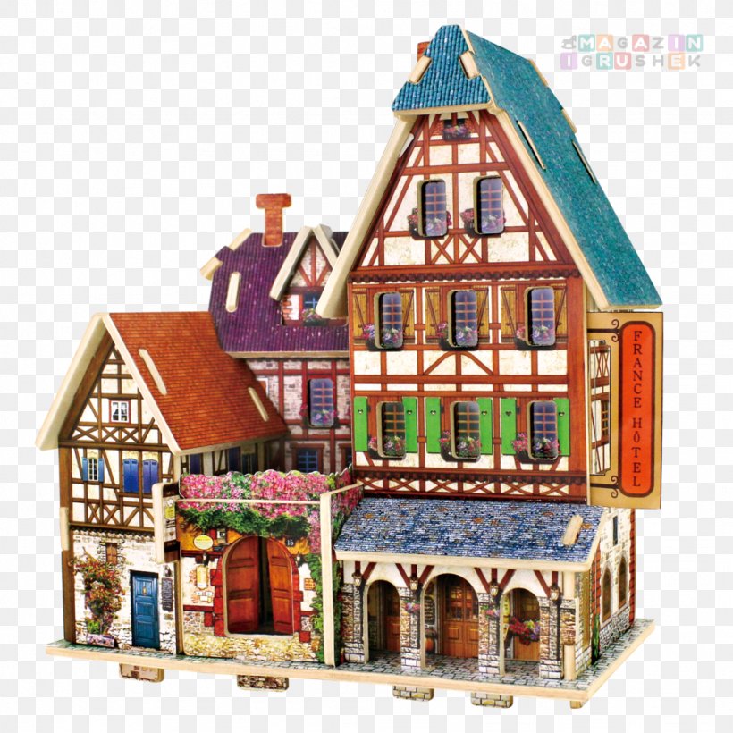 Jigsaw Puzzles Puzz 3D Building Educational Toys Wood, PNG, 1024x1024px, Jigsaw Puzzles, Architecture, Building, Child, Dollhouse Download Free