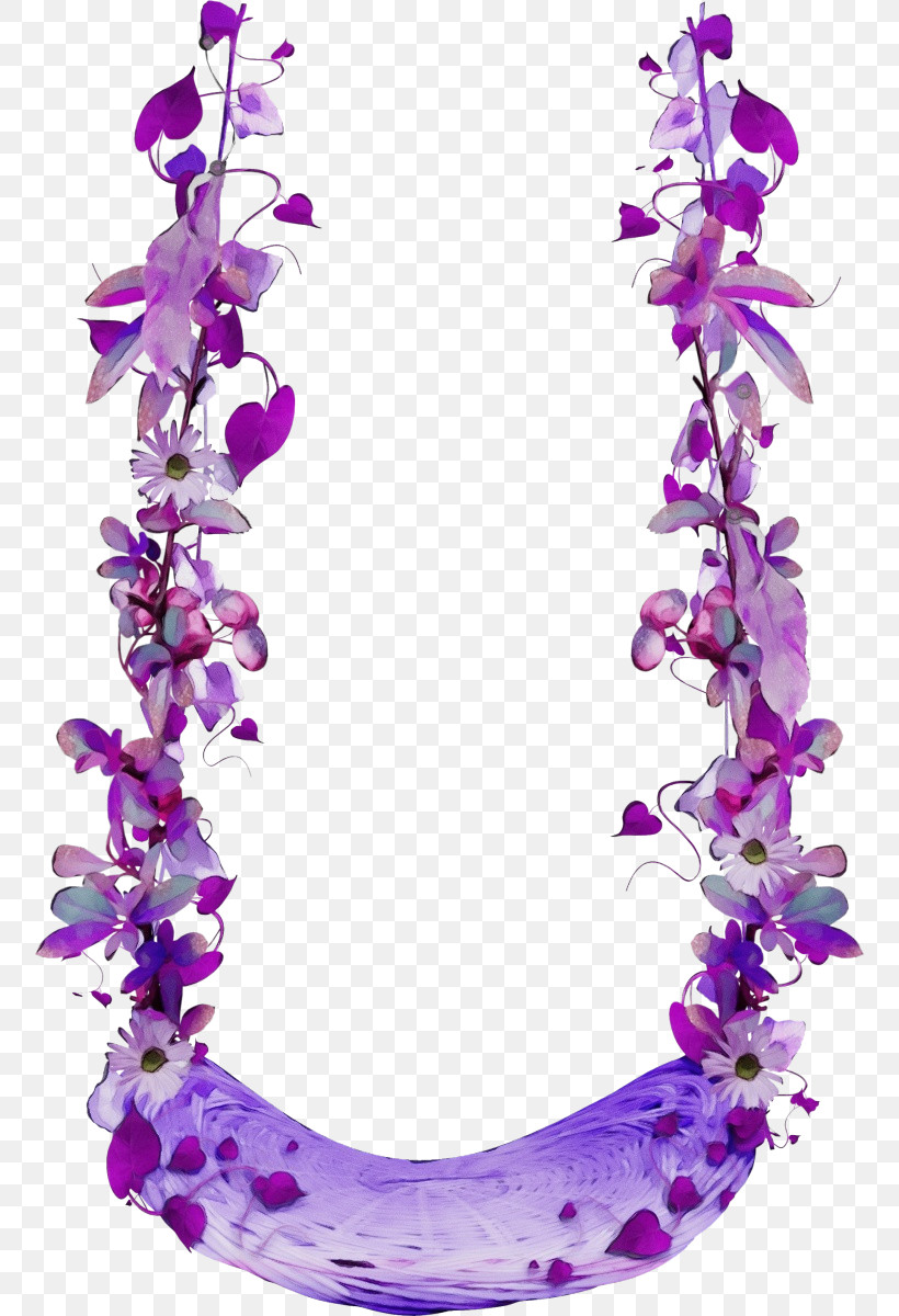 Lavender, PNG, 756x1200px, Watercolor, Body Jewelry, Flower, Lavender, Lei Download Free