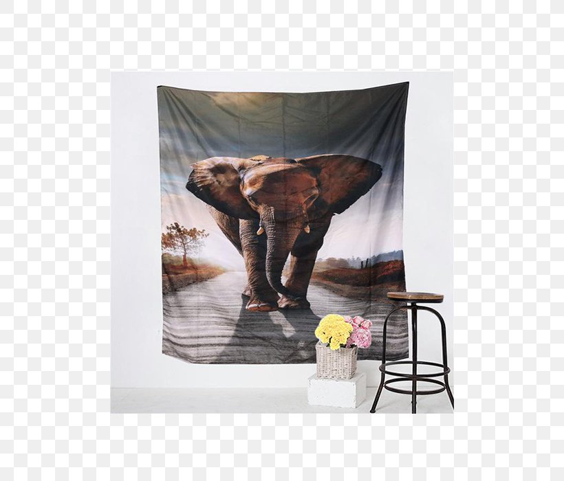 Tapestry Elephantidae Carpet Wall Textile, PNG, 500x700px, Tapestry, Carpet, Color, Decorative Arts, Elephant Download Free
