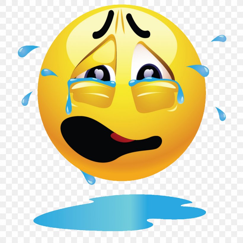 Emoticon Emoji Clip Art Smiley Crying, PNG, 1024x1024px, Emoticon, Cartoon, Cheek, Crying, Emoji Download Free