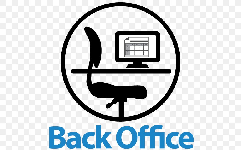 Front And Back Office Application, PNG, 512x512px, Back Office, Area, Black And White, Brand, Communication Download Free