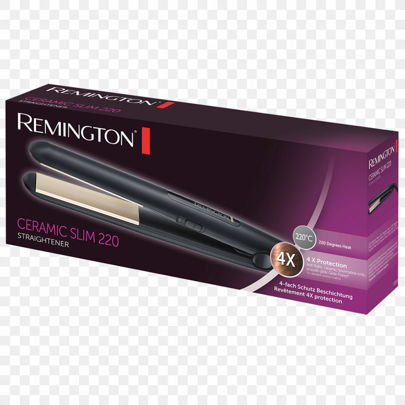 Hair Iron Ceramic Hair Straightening Remington Arms, PNG, 1000x1000px, Hair Iron, Ceramic, Hair, Hair Care, Hair Roller Download Free
