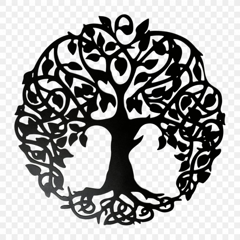 Tree Of Life Image Graphics Art, PNG, 2000x2000px, 2018, Tree Of Life, Art, Black And White, Drawing Download Free