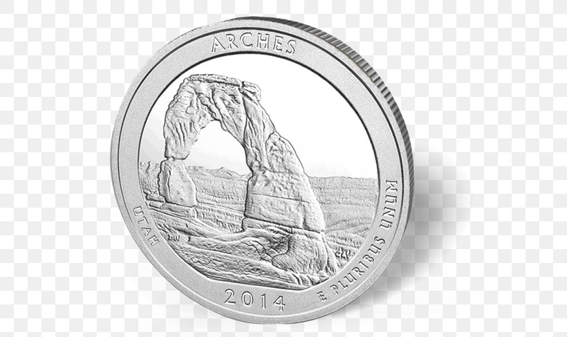 Arches National Park Quarter America The Beautiful Silver Bullion Coins, PNG, 600x487px, Watercolor, Cartoon, Flower, Frame, Heart Download Free