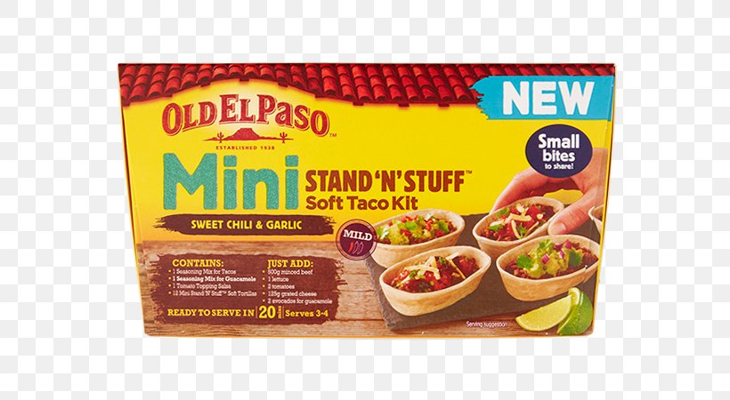 Food Taco Old El Paso Dish Vegetarian Cuisine, PNG, 800x450px, Food, Brand, Convenience, Convenience Food, Cuisine Download Free
