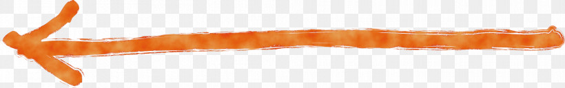 Orange, PNG, 3918x614px, Hand Drawn Arrow, Line, Orange, Paint, Watercolor Download Free