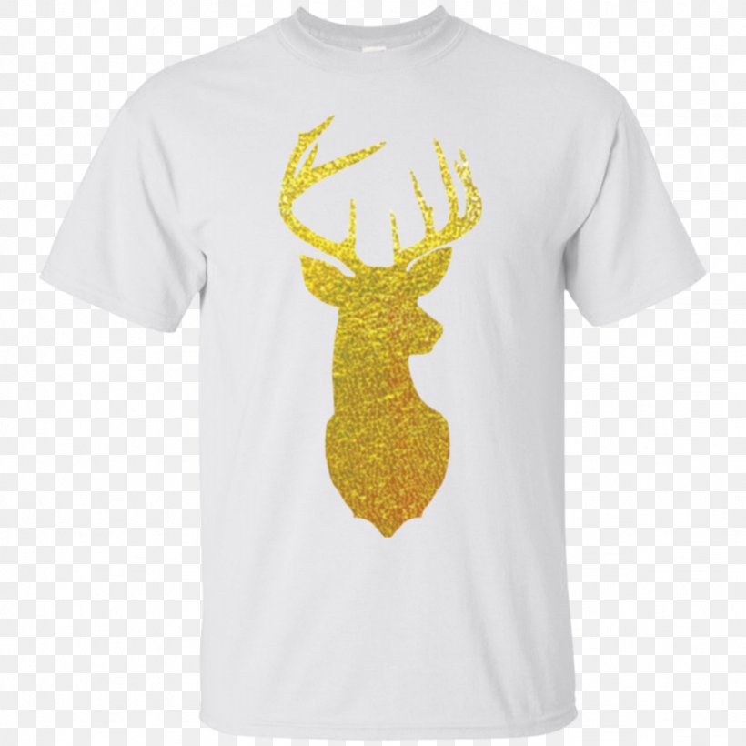 Deer Silhouette Lion Clip Art, PNG, 1024x1024px, Deer, Active Shirt, Antler, Clothing, Craft Download Free