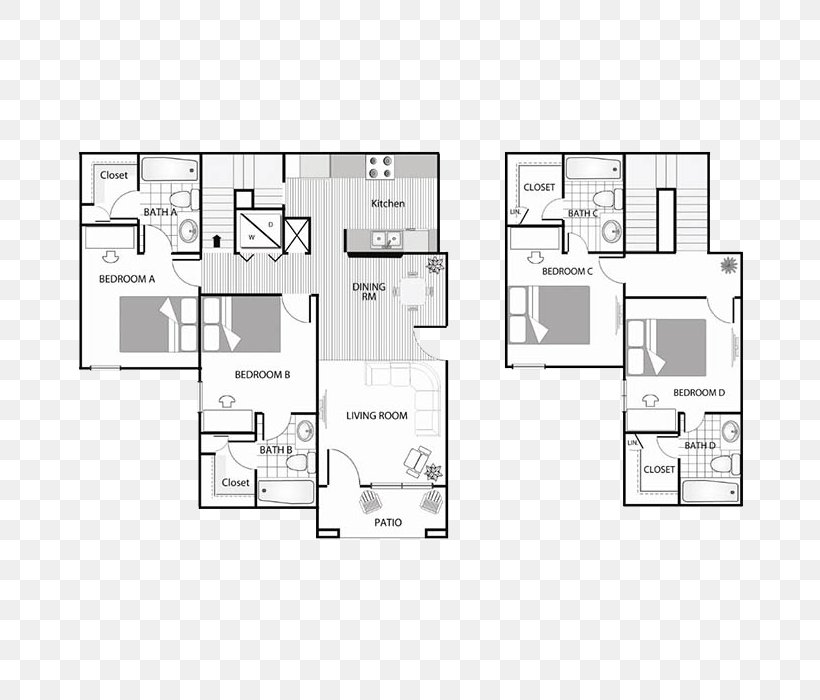 The Scarlet Apartment Floor Plan Renting 0, PNG, 700x700px, Scarlet, Amenity, Apartment, Area, Bed Download Free