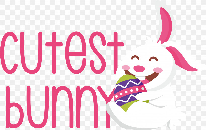 Easter Bunny, PNG, 6686x4222px, Easter Bunny, Biology, Cartoon, Line, Logo Download Free