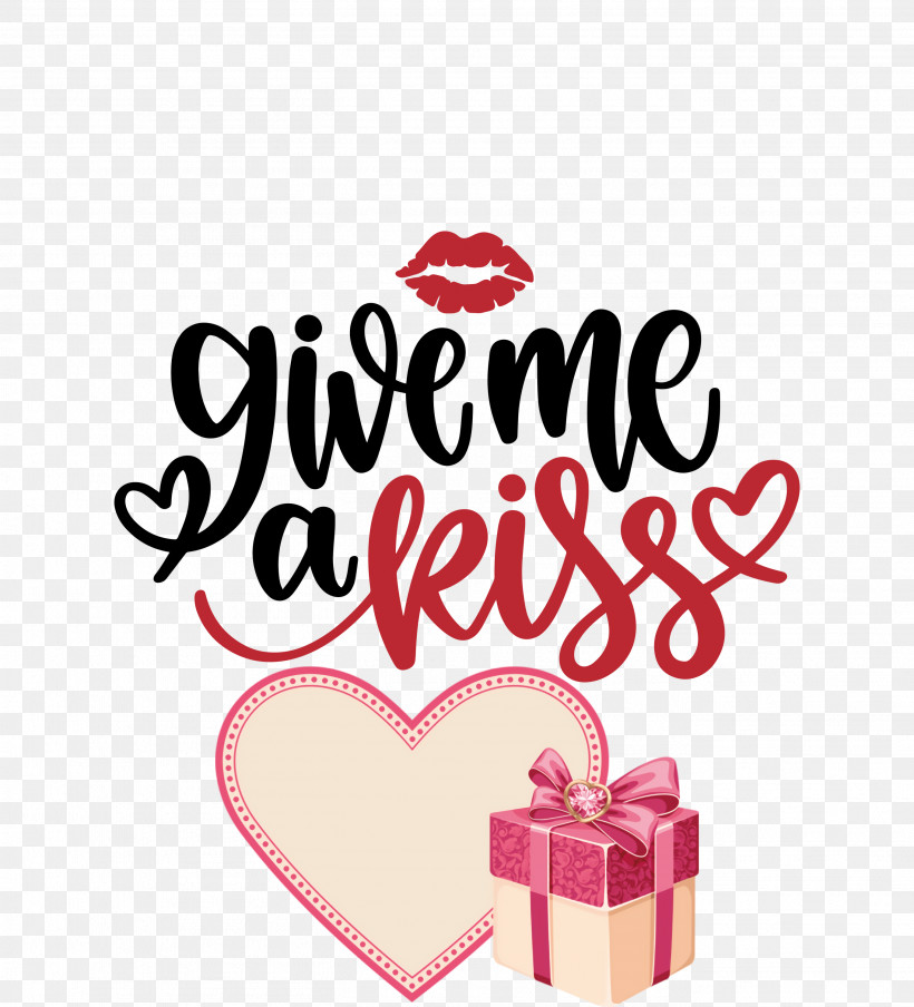 Give Me A Kiss Valentines Day Love, PNG, 2721x3000px, Valentines Day, Clothing, Free, Kiss, Logo Download Free