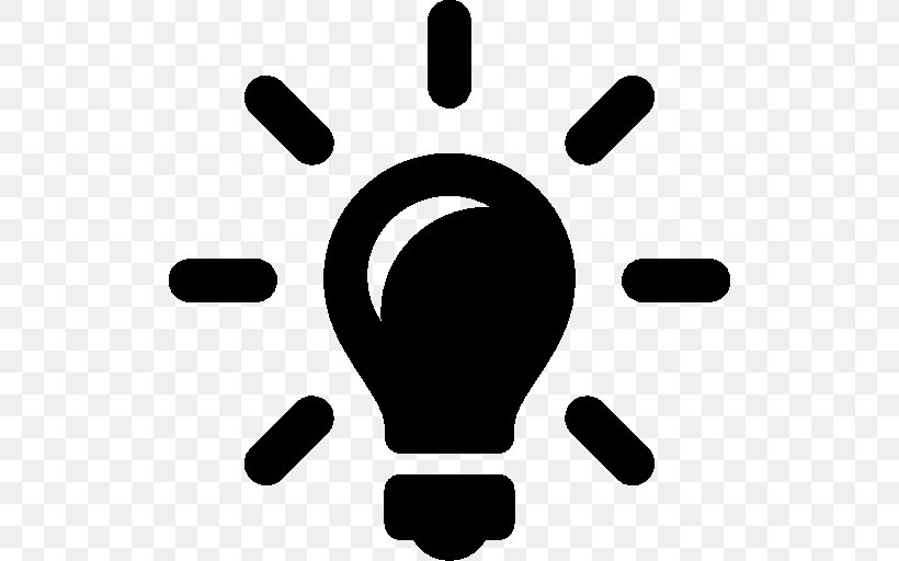 Incandescent Light Bulb Idea Clip Art, PNG, 512x512px, Light, Black And White, Concept, Creativity, Hand Download Free