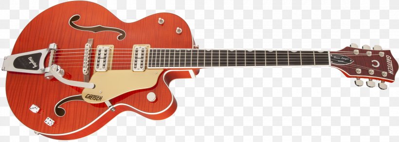 Musical Instruments Guitar String Instruments Bigsby Vibrato Tailpiece Gretsch, PNG, 2400x858px, Watercolor, Cartoon, Flower, Frame, Heart Download Free