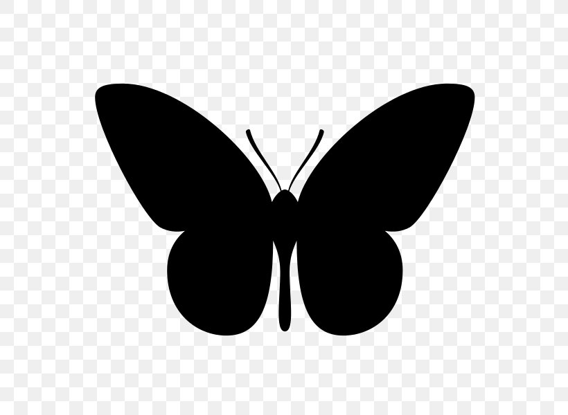 Butterfly Papillon Dog Clip Art, PNG, 600x600px, Butterfly, Arthropod, Black And White, Brush Footed Butterfly, Insect Download Free