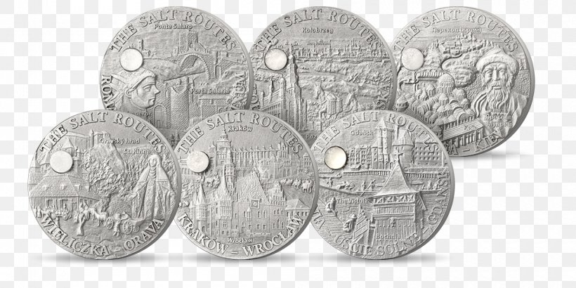 Coin Silver White, PNG, 1000x500px, Coin, Black And White, Currency, Money, Silver Download Free