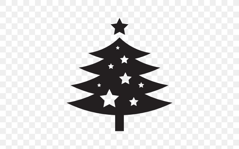 Christmas Tree Christmas Tree Icon, PNG, 512x512px, Christmas, Black And White, Christmas Decoration, Christmas Ornament, Christmas Tree Download Free