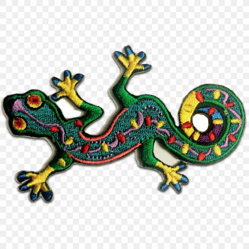 Embroidered Patch Iron-on Embroidery Gecko Appliqué, PNG, 1100x1100px, Embroidered Patch, Applique, Clothing, Color, Embroidery Download Free