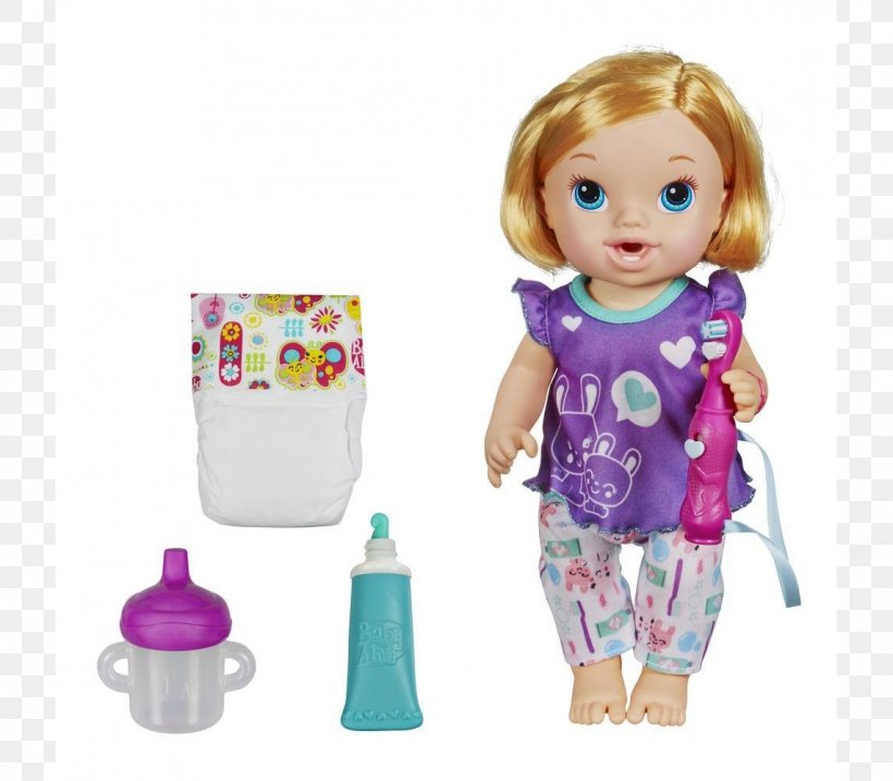Hasbro Baby Alive Brushy Brushy Amazon.com Doll Diaper, PNG, 1143x1000px, Amazoncom, Baby Alive, Child, Diaper, Doll Download Free
