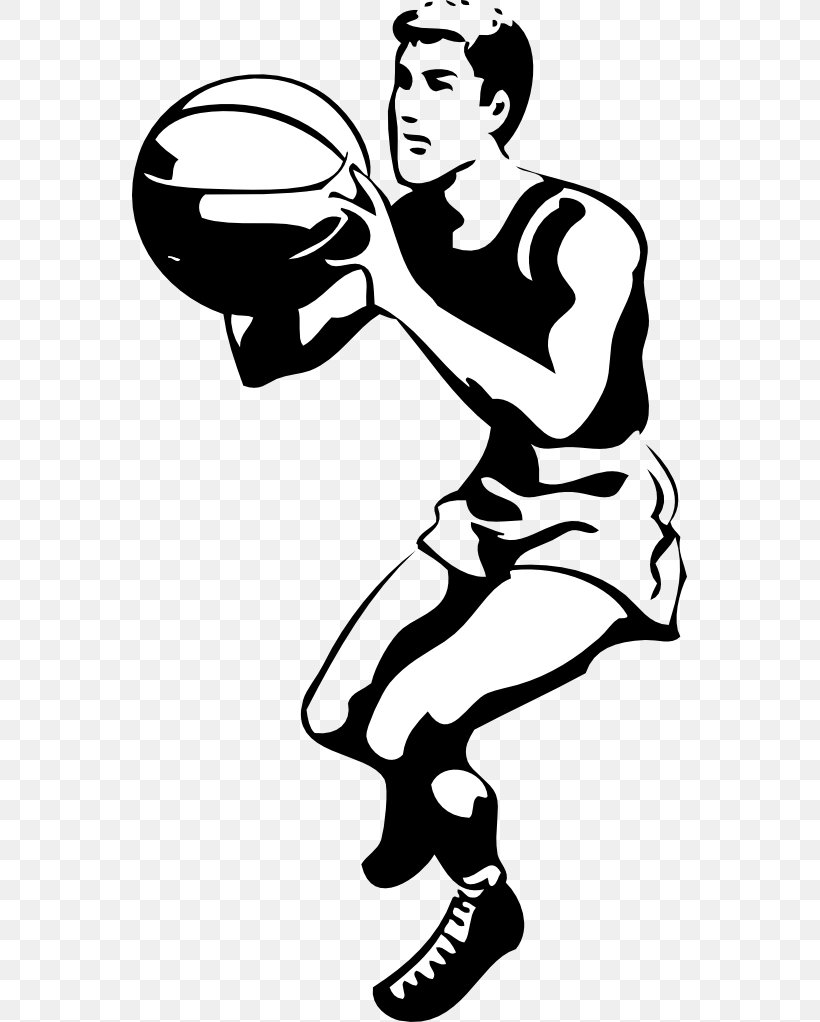Basketball Black And White Slam Dunk Clip Art, PNG, 555x1022px, Basketball, Area, Arm, Art, Artwork Download Free