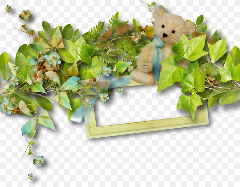 Bear Picture Frame Digital Photo Frame, PNG, 3600x2816px, Bear, Animation, Branch, Digital Photo Frame, Flowerpot Download Free