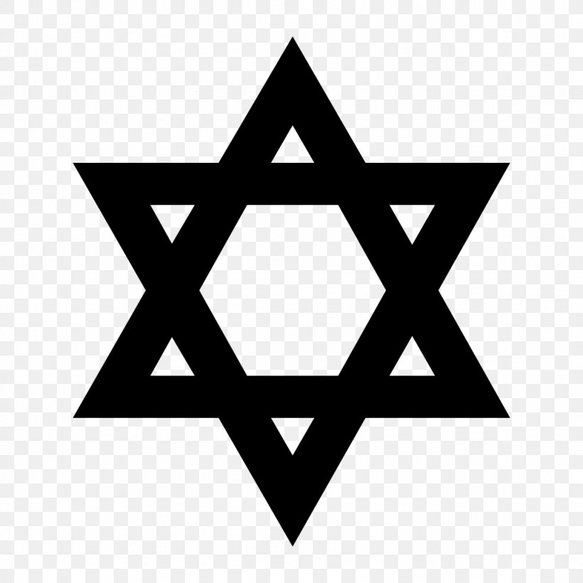 Star Of David Symbol, PNG, 1024x1024px, Star Of David, Area, Black And White, Brand, Keep Calm And Carry On Download Free