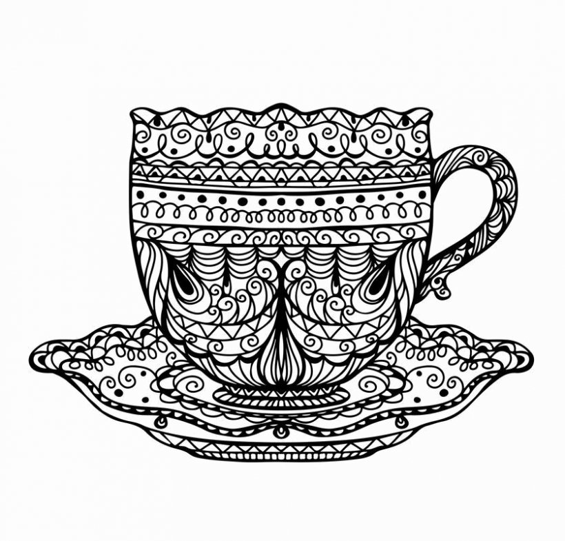 Tea Party Teacup Teapot Coffee, PNG, 838x803px, Tea, Artwork, Black And White, Black Tea, Coffee Download Free