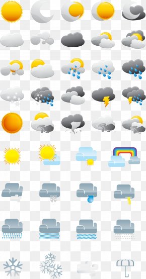 Weather Icon Vector - Weather Forecasting Clip Art PNG