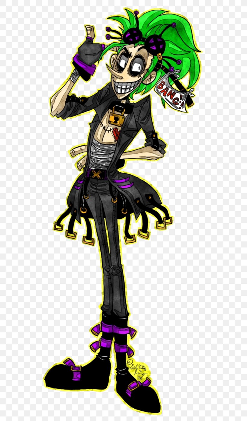 Joker Costume Design Legendary Creature Fiction, PNG, 573x1395px, Joker, Animated Cartoon, Art, Cartoon, Costume Download Free