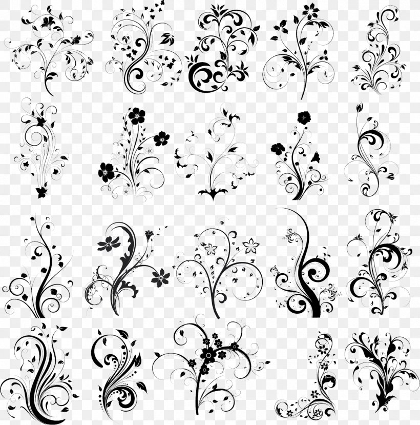 Ornament Floral Design Vector Graphics Flower, PNG, 1266x1280px, Ornament, Area, Art, Black, Black And White Download Free