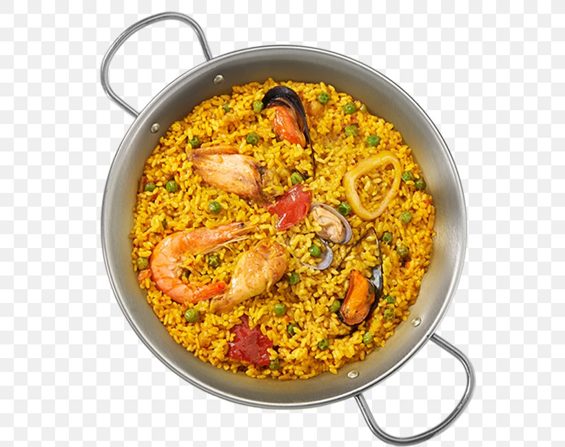 Paella Arroz Con Pollo Pilaf Rice Dish, PNG, 582x649px, Paella, Arroz Con Pollo, Chicken, Cuisine, Dish Download Free