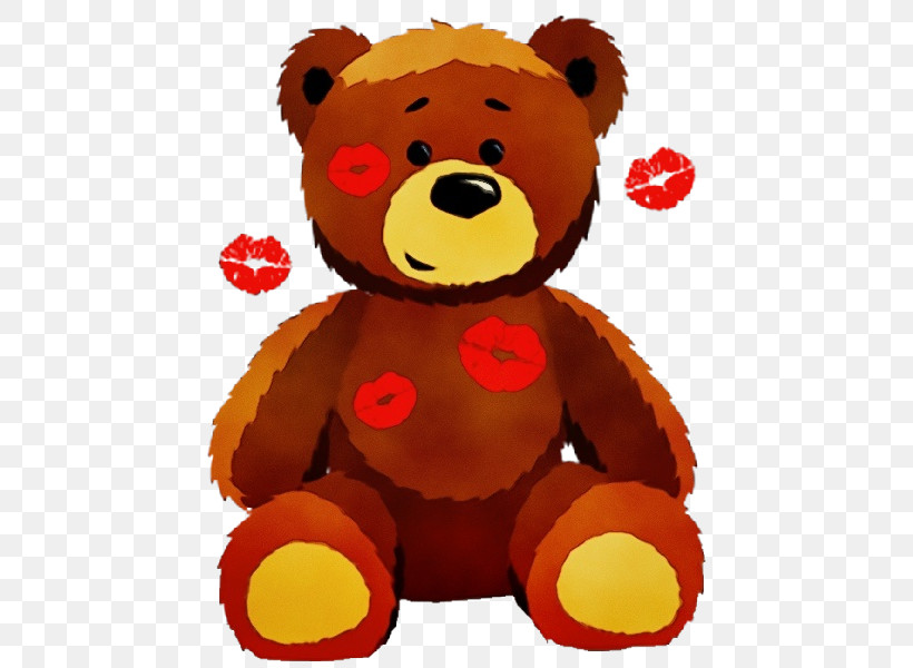 Teddy Bear, PNG, 600x600px, Watercolor, Bear, Brown, Brown Bear, Cartoon Download Free
