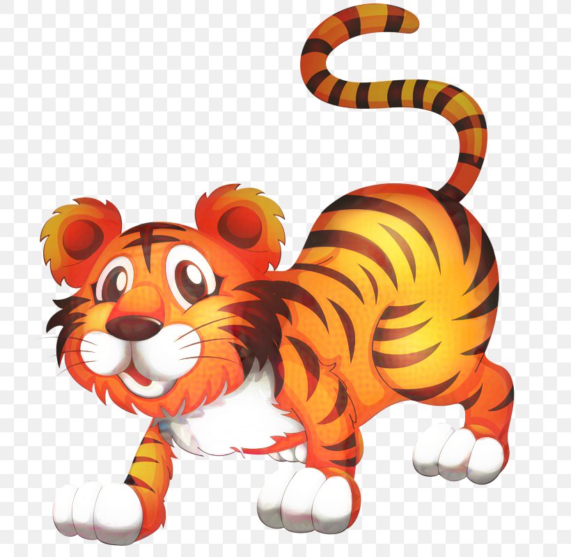 Vector Graphics Clip Art Illustration Tiger Image, PNG, 755x799px, Tiger, Animal, Animal Figure, Animated Cartoon, Bengal Tiger Download Free